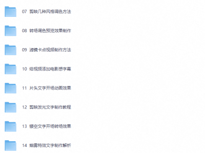 剪映专业版剪辑学习教学课程